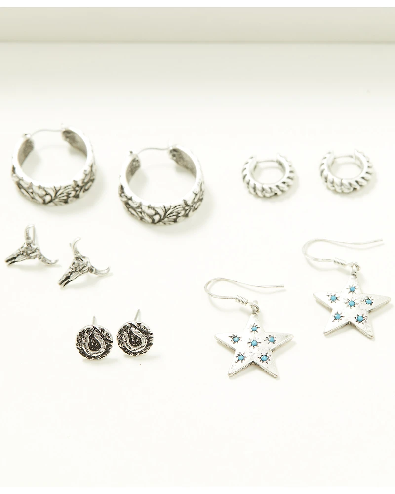 Idyllwind Women's Elberta Star Earring Set - 5 Piece