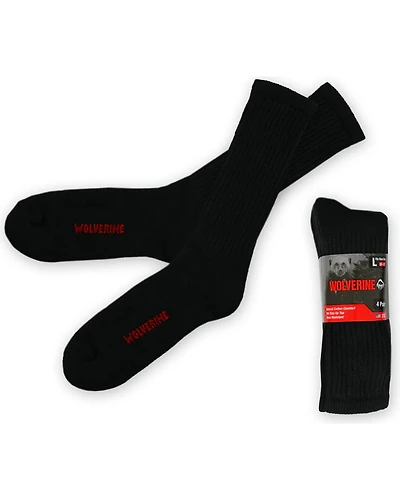 Wolverine Men's 4 Pack Work Socks