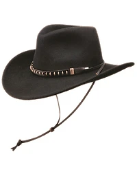 Black Creek Men's Chincord Crushable Felt Western Fashion Hat