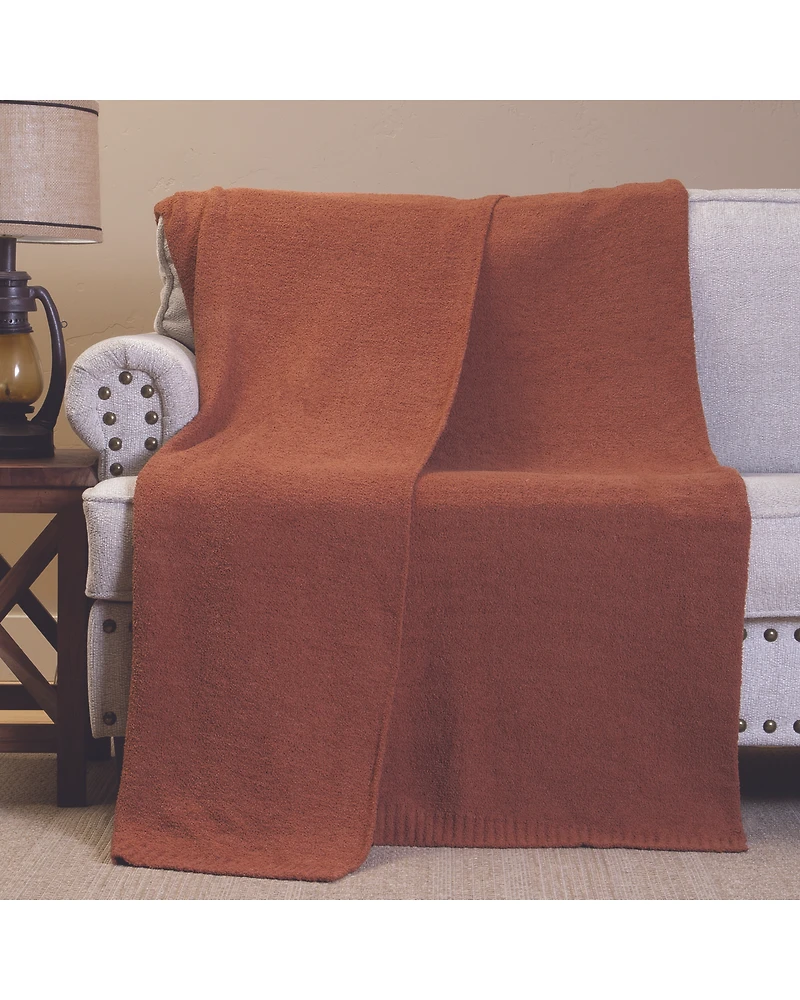 Carstens Home Desert Clay Stretchy Throw Blanket