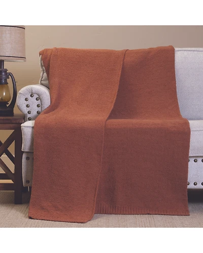 Carstens Home Desert Clay Stretchy Throw Blanket