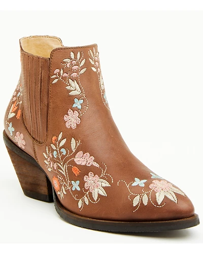 Shyanne Women's Didi Floral Booties - Round Toe