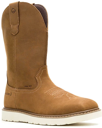 Wolverine Men's Bronc Wedge Pull-On Wellington Work Boots - Steel Toe