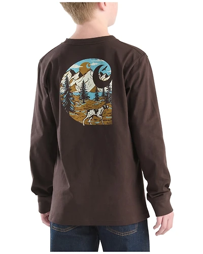 Carhartt Boys' C Graphic Long Sleeve Pocket T-Shirt