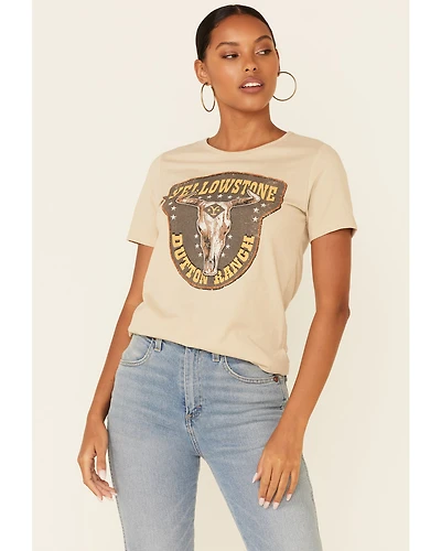Paramount Network’s Yellowstone Women's Dutton Ranch Steerhead Graphic Short Sleeve Tee