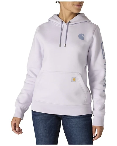 Carhartt Women's Relaxed Fit Midweight Logo Sleeve Graphic Hoodie