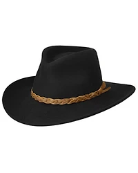 Master Hatters Men's Traveler Crushable Felt Western Fashion Hat