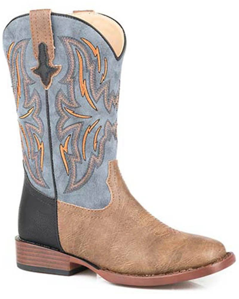 Roper Little Boys' Dalton Western Boots - Broad Square Toe