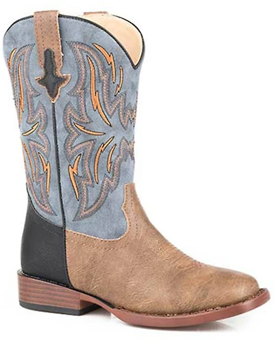 Roper Little Boys' Dalton Western Boots - Broad Square Toe