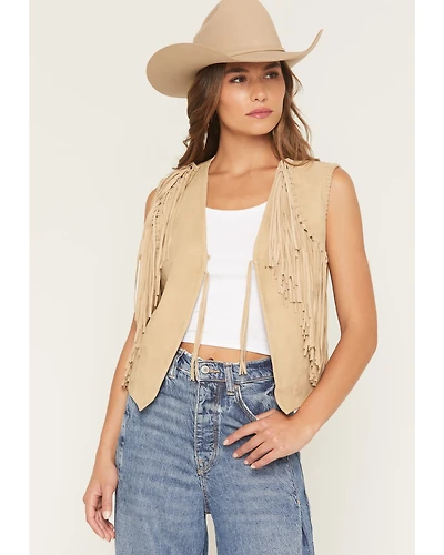 Scully Women's Suede Fringe Vest