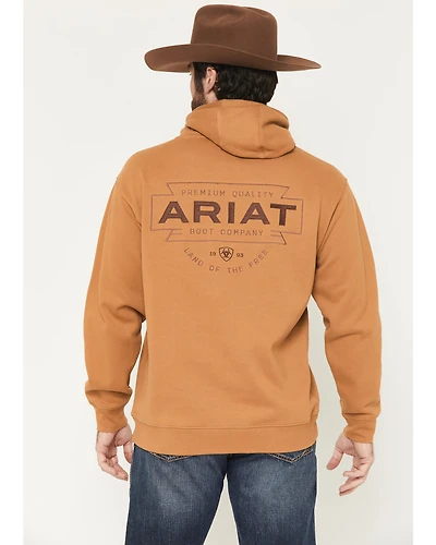 Ariat Men's Simple Buckle Southwestern Embroidered Hooded Sweatshirt