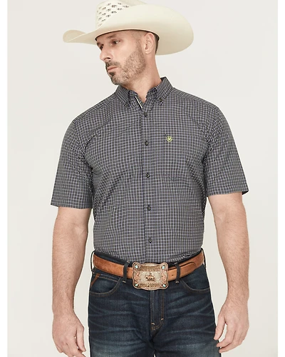 Ariat Men's Pro Series Caspian Plaid Print Short Sleeve Button-Down Western Shirt