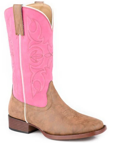Roper Girls' Ainsley Western Boots - Broad Square Toe