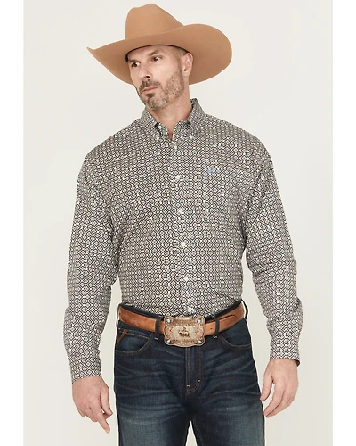 Cinch Men's Medallion Long Sleeve Button-Down Western Shirt