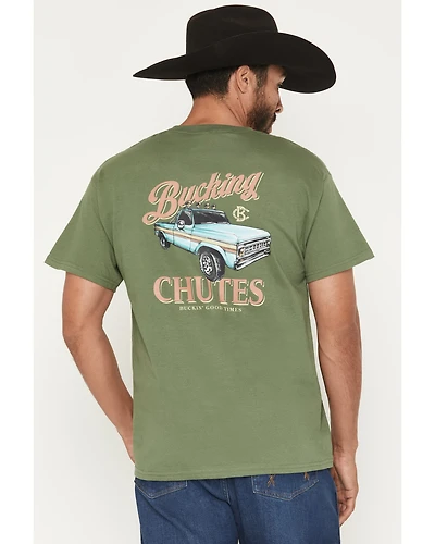 Bucking Chutes Men's Pickup Buck Short Sleeve Graphic T-Shirt