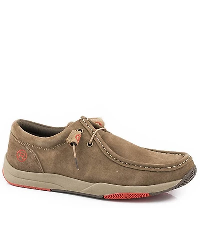 Roper Men's Tan Clearcut Chukka Shoes - Moc Toe