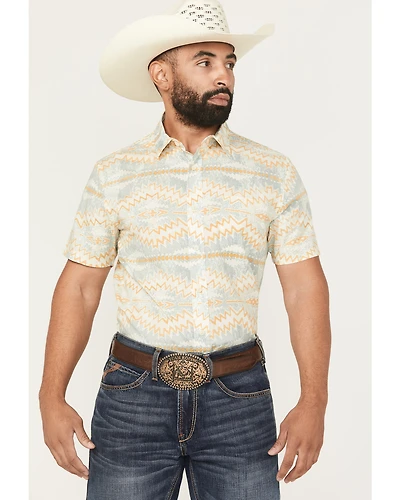 Pendleton Men's Shoreline Printed Short Sleeve Button-Down Western Shirt
