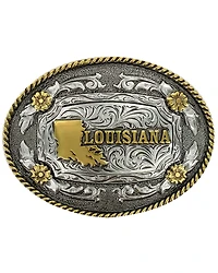 Cody James Men's Antiqued Oval Louisiana Belt Buckle