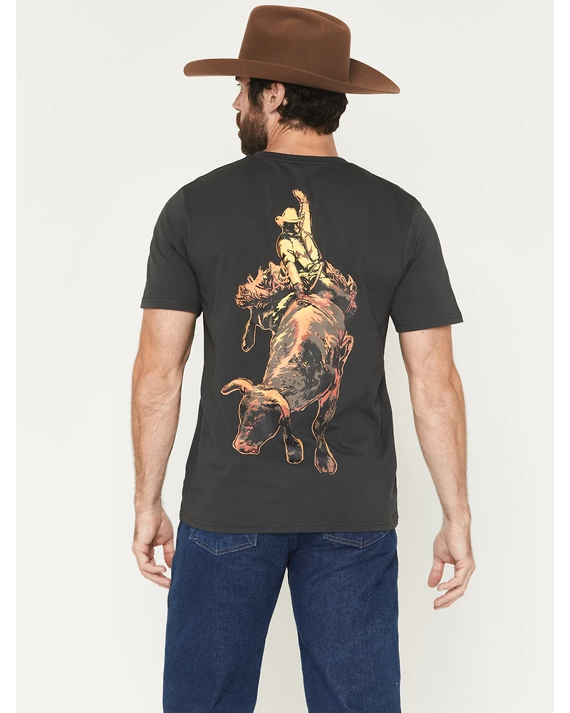 Wrangler Men's Neon Cowboy Short Sleeve Graphic T-Shirt