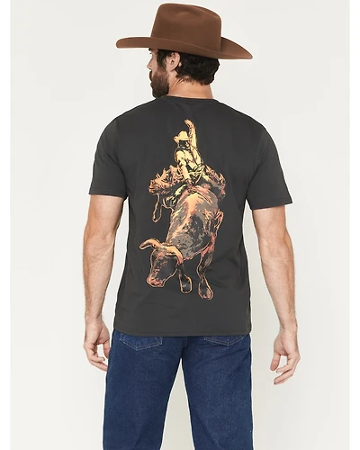 Wrangler Men's Neon Cowboy Short Sleeve Graphic T-Shirt