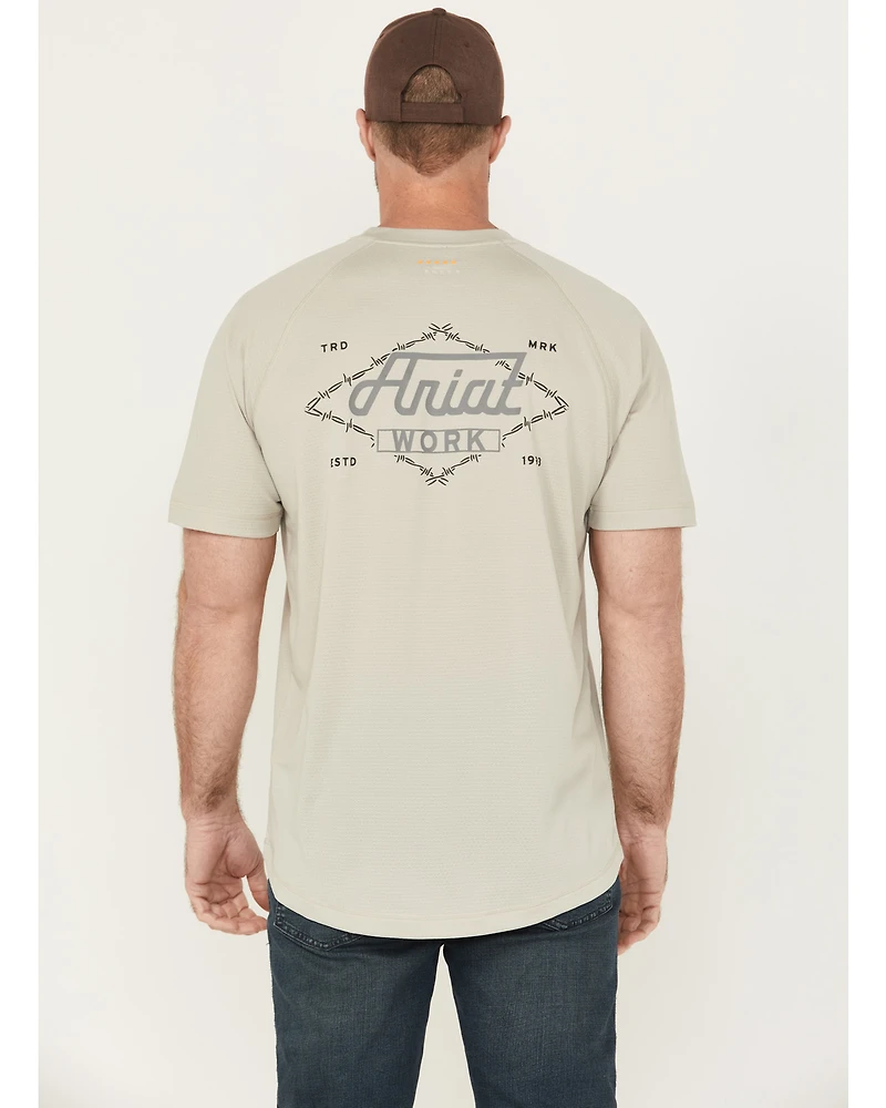 Ariat Men's Rebar Heat Fighter Wired Short Sleeve Pocket Work Shirt