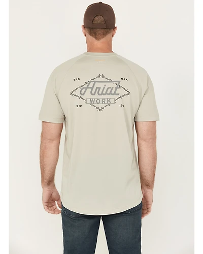 Ariat Men's Rebar Heat Fighter Wired Short Sleeve Pocket Work Shirt