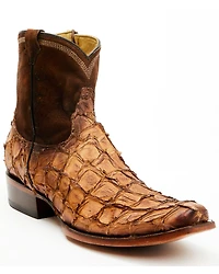 Corral Men's Exotic Pirarucu Western Ankle Boots - Snip Toe