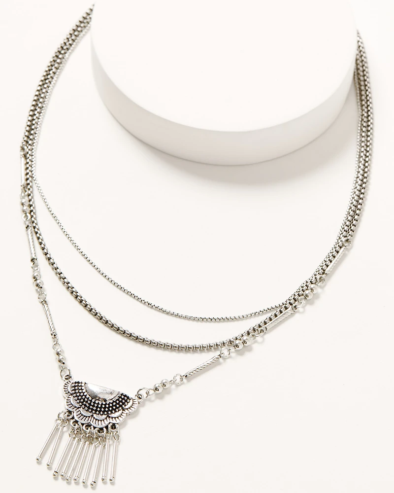Shyanne Women's Medallion Layered Necklace