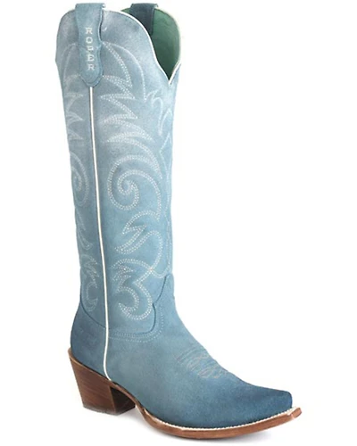 Roper Women's Persuede Tall Western Boots - Snip Toe