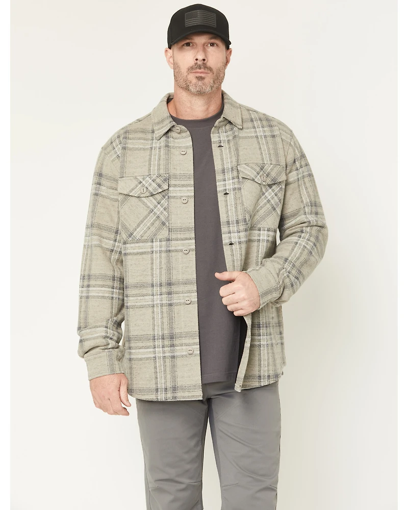 Hawx Men's Gritstone Plaid Print Button-Down Shirt Jacket