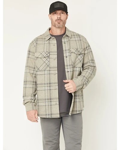 Hawx Men's Gritstone Plaid Print Button-Down Shirt Jacket
