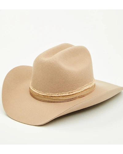 Shyanne Women's Lace Band Wool Cowboy Hat
