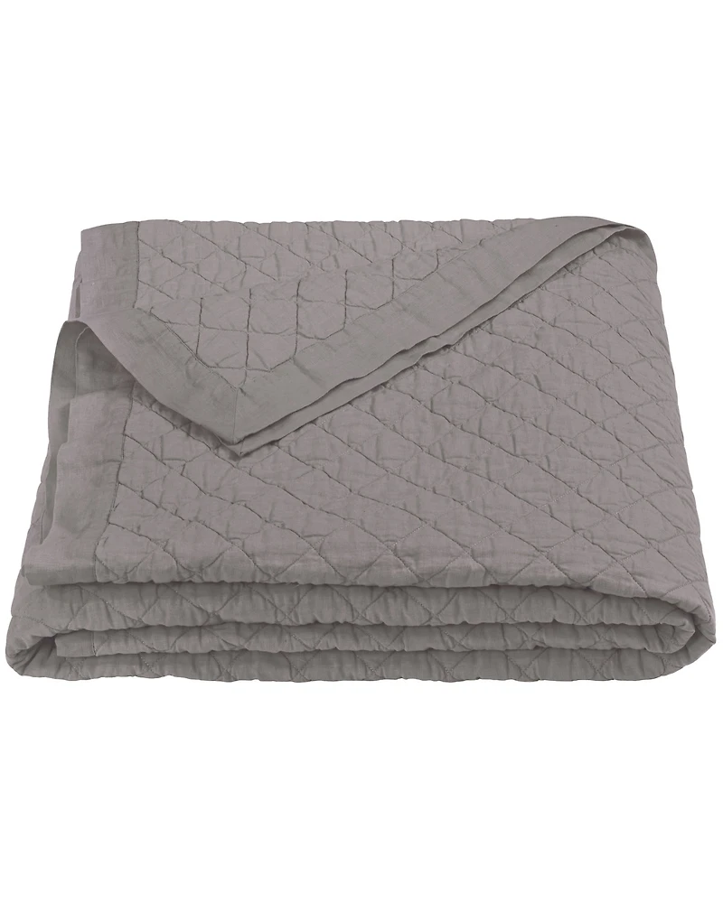 HiEnd Accents Diamond Pattern Linen King Quilt
