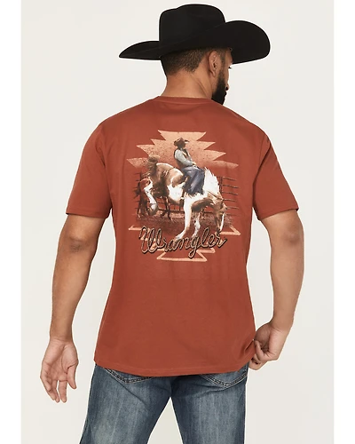 Wrangler Men's Boot Barn Exclusive Bucking Bronco Short Sleeve Graphic Tee