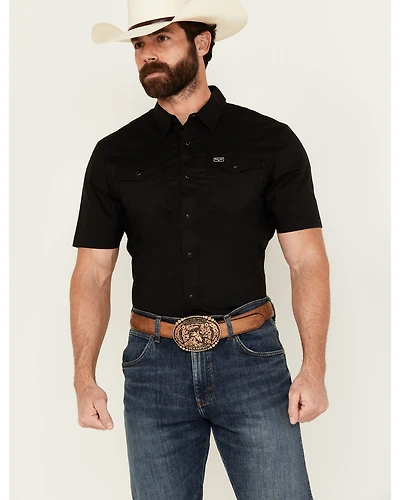 Kimes Ranch Men's Rio Short Sleeve Pearl Snap Performance Shirt