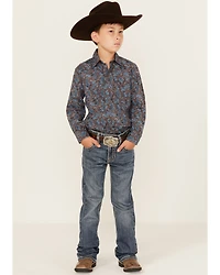 Rock & Roll Denim Boys' Medium Wash Bootcut Stretch Jeans