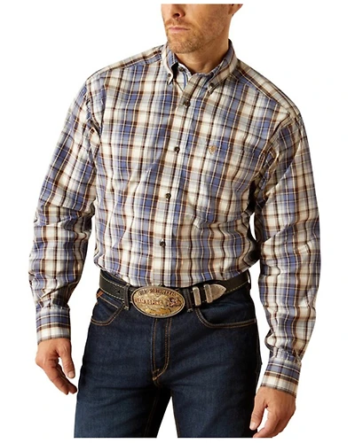 Ariat Men's Cameron Plaid Print Long Sleeve Button-Down Western Shirt