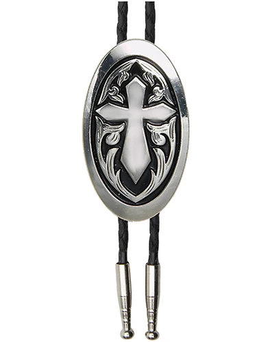 Cody James Men's Oval Cross Bolo Tie