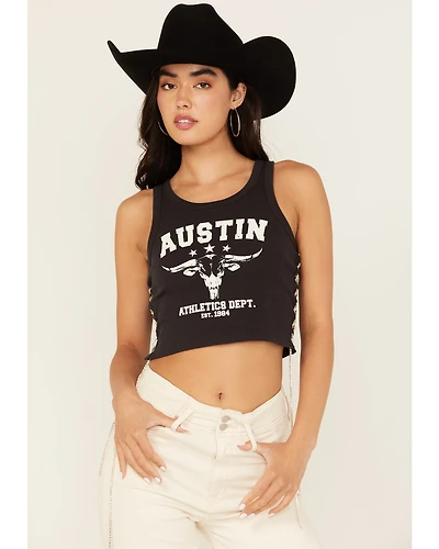 Blended Women's Austin Lace-Up Graphic Tank