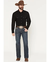 Rock & Roll Denim Men's Double Barrel Dark Wash Relaxed Straight Stretch Jeans