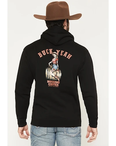 Bucking Chutes Men's Barrel Bettie Graphic Hooded Sweatshirt