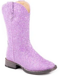 Roper Little Girls' Glitter Galore Western Boots - Broad Square Toe