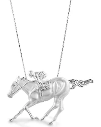 Kelly Herd Women's Race Horse & Jockey Necklace