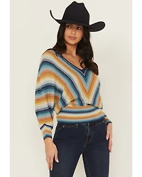 Shyanne Women's Striped Dolman Sleeve Sweater