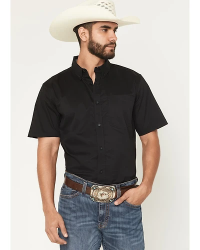 Cody James Men's Basic Twill Short Sleeve Button-Down Stretch Western Shirt