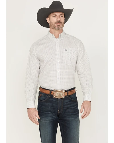 Ariat Men's Cesar Striped Geo Long Sleeve Button-Down Western Shirt
