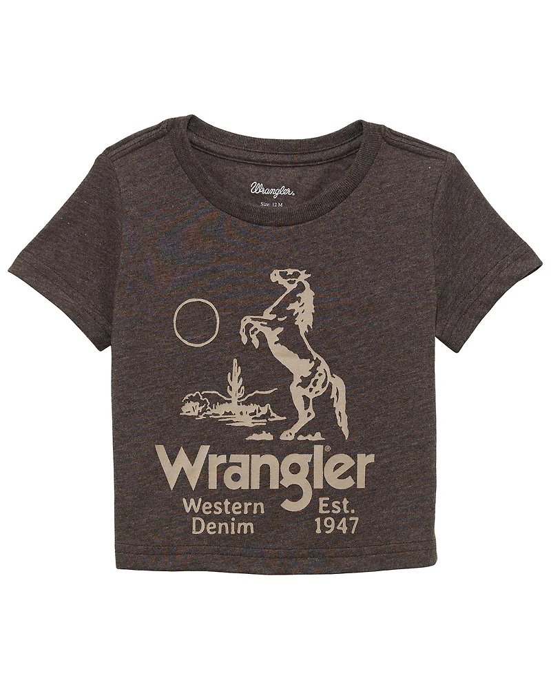 Wrangler Toddler Boys' Horse Short Sleeve Graphic T-Shirt