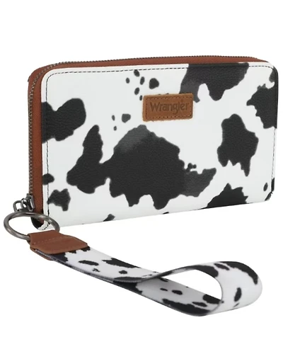 Wrangler Women's Boot Barn Exclusive Daisy Cow Print Wallet