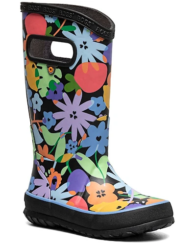 Bogs Girls' Overlap Flowers Rainboots