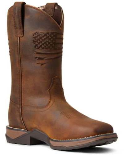 Ariat Women’s Anthem Patriot Waterproof Western Performance Boots – Broad Square Toe
